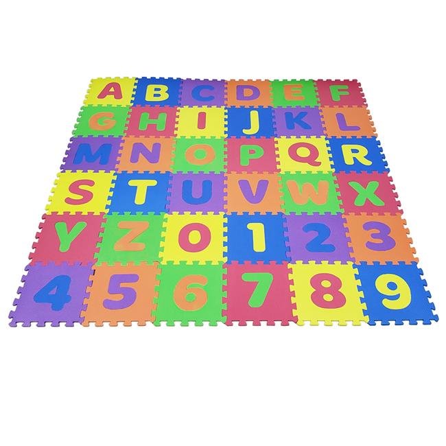 EVA Foam Alphabets & Numbers Puzzle Mat For Kids 4