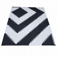 12in x 12in EVA Baby Triangles Floor Puzzle Mat With Borders