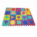 Non-toxic Formamide Below 200PPM 6in x 6in EVA Foam Shapes Kids Floor Puzzle Mat