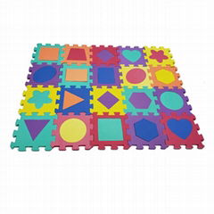 Non-toxic Formamide Below 200PPM 6in x 6in EVA Foam Shapes Kids Floor Puzzle Mat