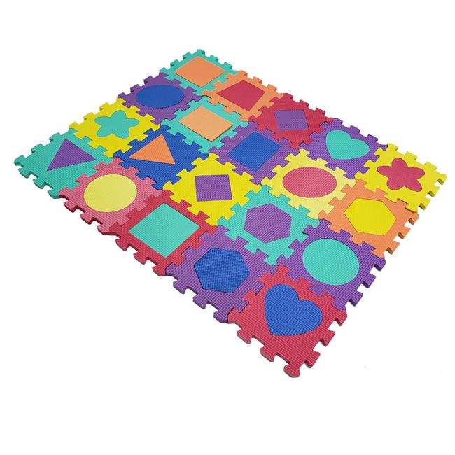 Nontoxic Formamide Below 200PPM 6in x 6in EVA Foam Shapes Kids Floor Puzzle Mat QTM06003 QT