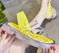 2019 New Soft Girls Sandals Female Summer Flat Bottom Strip Student Sandals