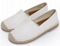 New Straw-woven Fisherman Shoes for Women in Spring and Summer White shoes  1