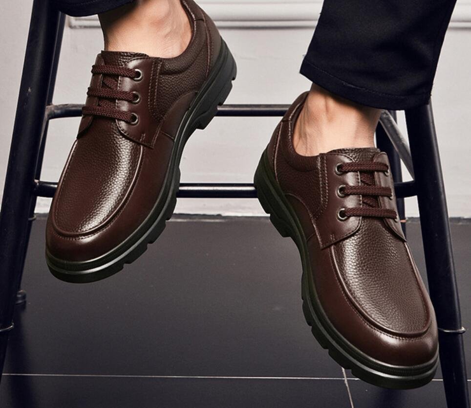 Spring and Autumn Business Mens Leisure Shoes Daily Leather Low Uppers CQ28031 5