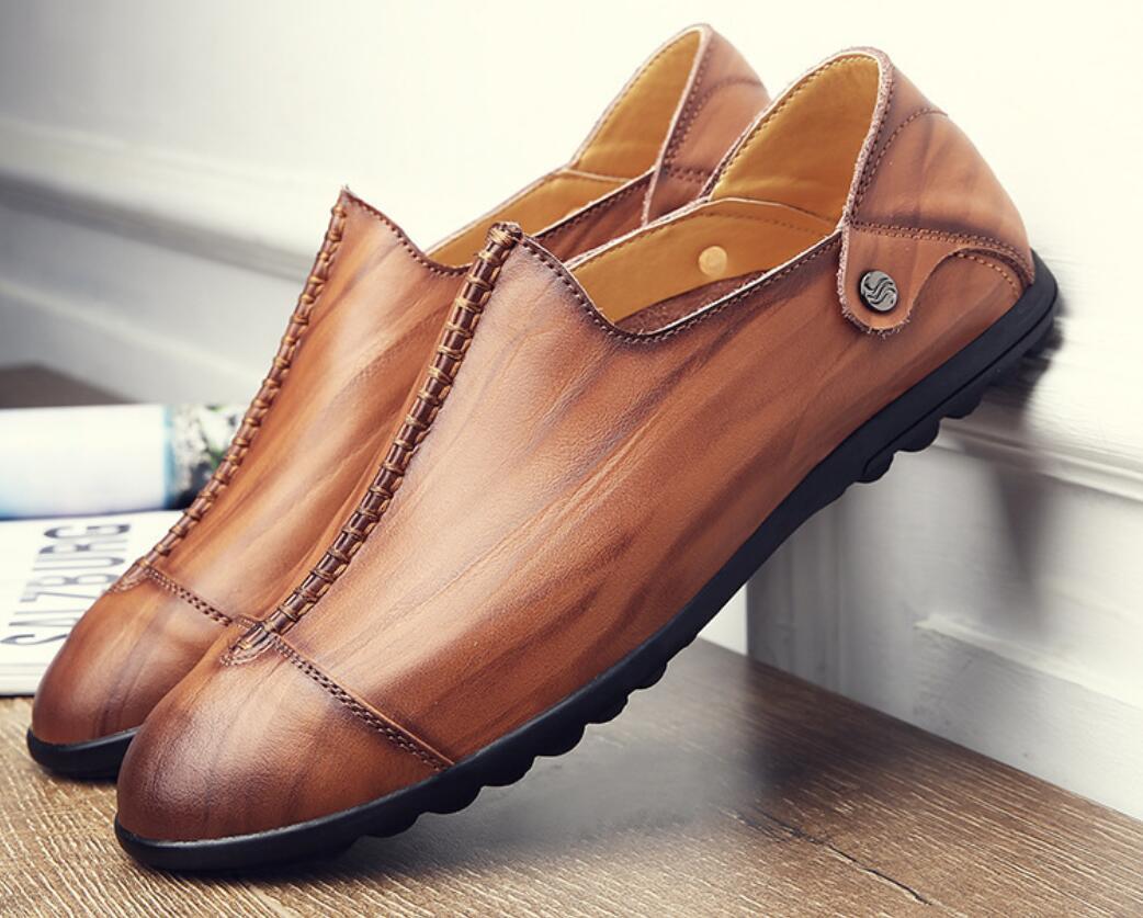 New genuine leather dress shoes fashionable mens casual business shoes