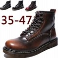 Cowhide large Martin boots mens retro tooling boots British boots 1