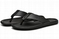 Genuine leather sandals portable breathable mens slippers casual shoes
