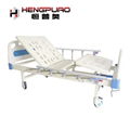 manual adjustable heavy duty medical hospital bed with side rails 2