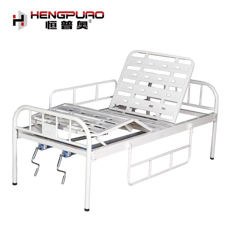 two cranks manual queen size medical equipment hospital beds with cheap price