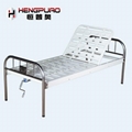 single crank back reclining manual hospital bed with factory price 1