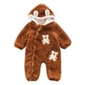 Fashion baby one piece jumpsuit clothes hooded baby romper