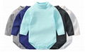 Hot sale baby clothes newborn long sleeve turtleneck bodysuits 2