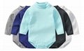 Hot sale baby clothes newborn long sleeve turtleneck bodysuits