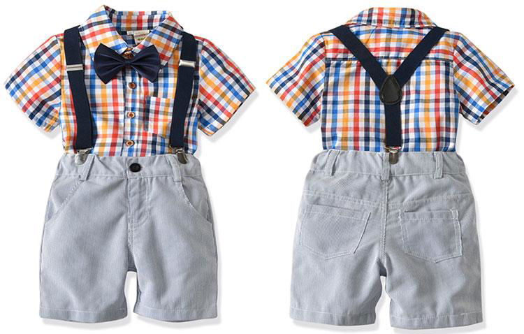 Fashion baby boy clothes sets toddler boy outfits suits 3