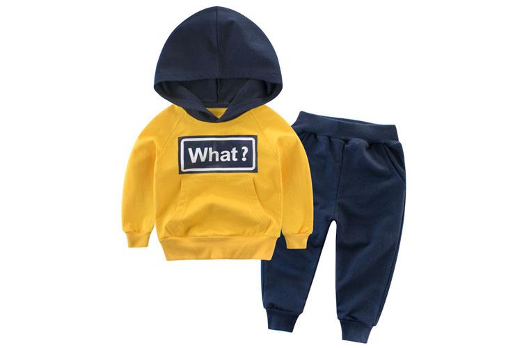 Fashion winter kids sports wear children's suit boys clothing sets 4