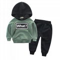 Fashion winter kids sports wear children's suit boys clothing sets 5