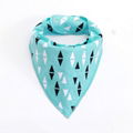 Hot selling fashion printing cotton baby bandana drool bibs 5