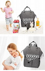 Large capacity diaper backpack portable baby mummy bag