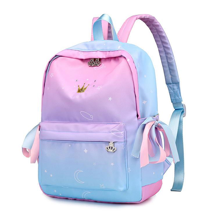 New Design Nylon Backpack Printed School Bag For Student 3