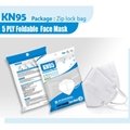 10 pcs pack 5 ply white KN95 mask