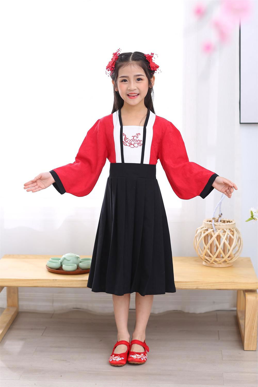 Wholesale summer girl Chinese traditional  Chinese ethnic long sleeve straight c