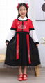 Wholesale summer girl Chinese traditional ethnic long sleeve princess coat dress 1