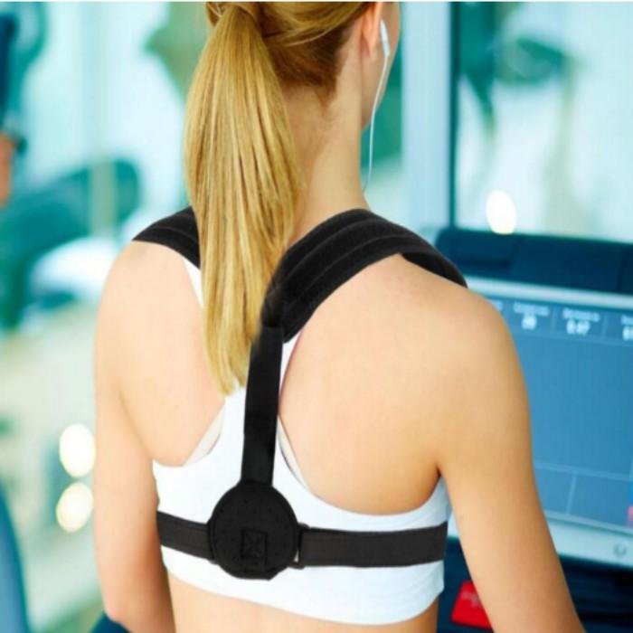 2019 FDA CE adjustable upper back posture corrector for women men 4
