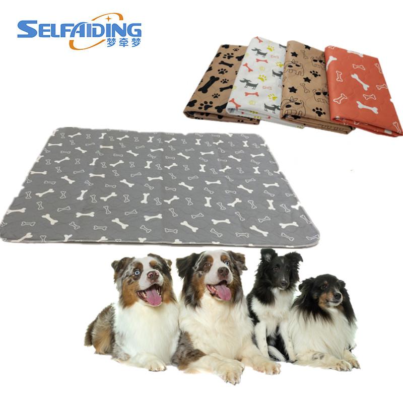 Machine Washable Puppy Potty Pad Absorbent Reusable Washable Pee Pads For Dogs  3