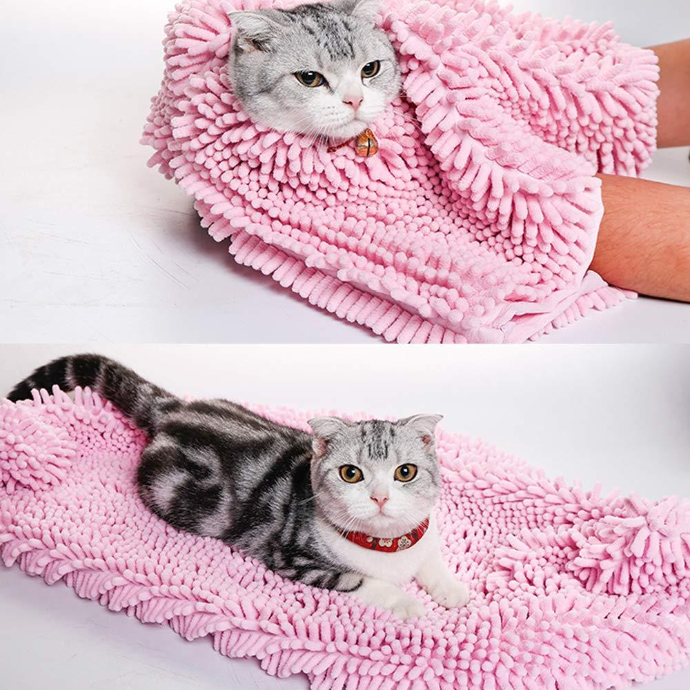 Pet Bath Towel Quick Drying Super Soft Absorbent Fiber Chenille Dog Towel  3