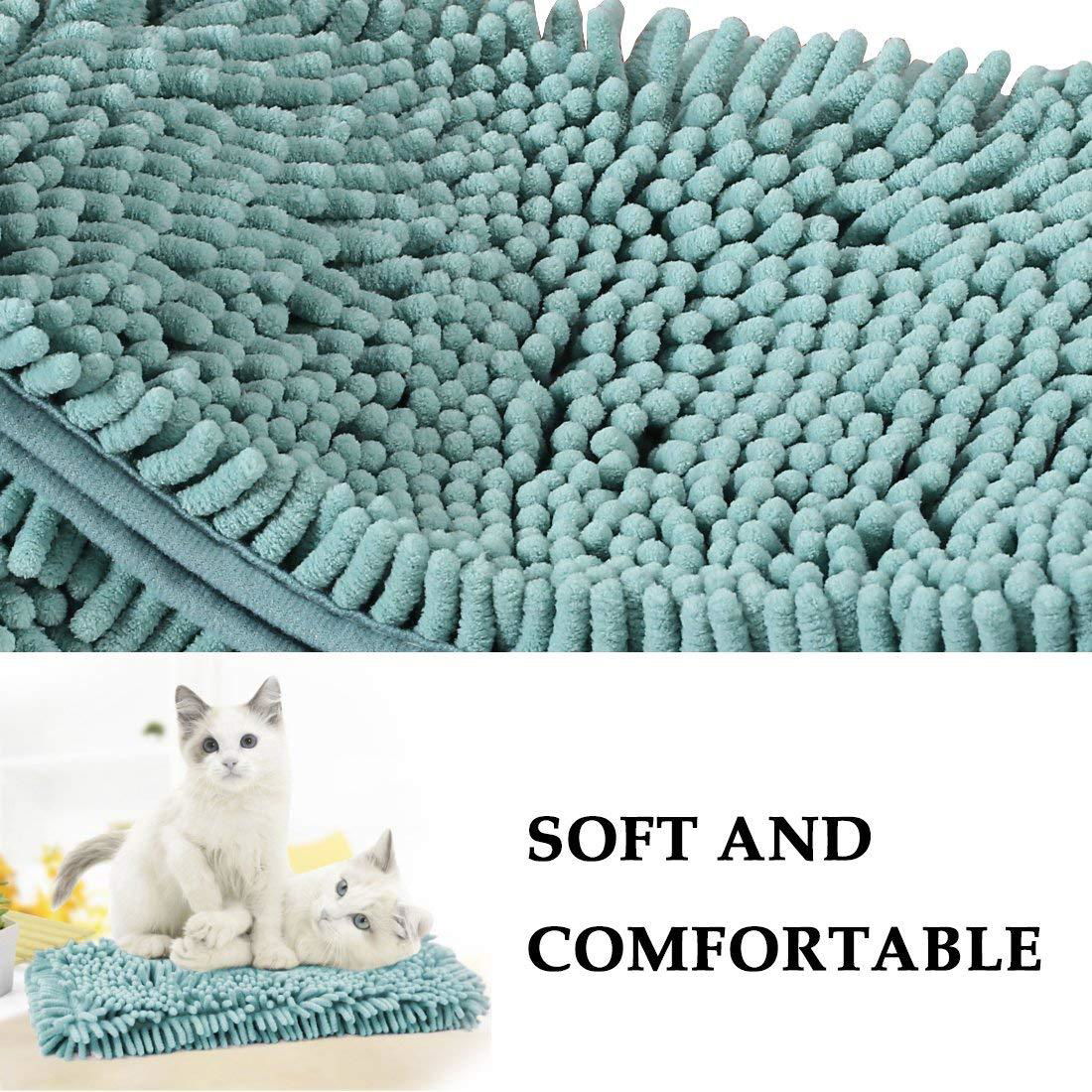 Fast Drying Pet Bath Towel Ultra Absorbent Microfiber Chenille Towel for Dogs  2
