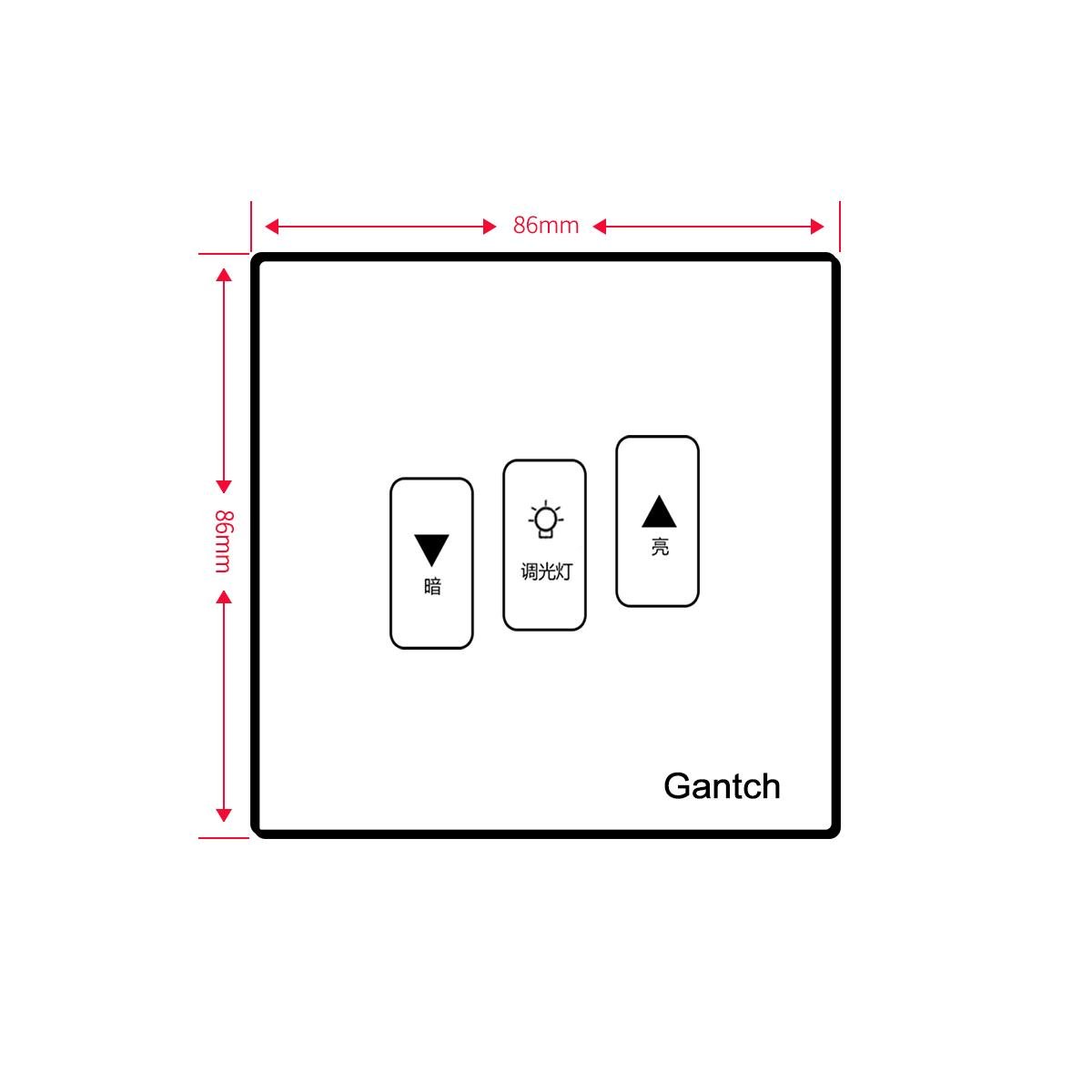 Gantch 86型智能家居智能調光開關手機遠程控制燈光面板 5