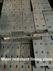 Wear resistant steel lining