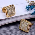 Real Jewelry Wholesale Dainty Earrings Hip Hop Fashion 2018 Earring Gold Plated  1