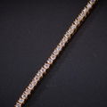 Health Zircon Main Stone 2mm Iced out 18k gold chain Tennis Bracelets