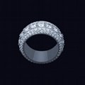 anti-oxidation and color retention pure silver finger ring   5