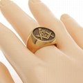 Latest Design Freemason Symbol Masonic Unisex Wedding Band Ring 