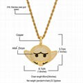 wholesale and retail  Hip-hop Man Necklace Cartoon Expression Bat Pendant 3