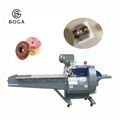 BG-1000B semi automatic plastic film rotary cake cookie donuts packing machine 