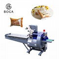 BG-1000B semi automatic plastic film rotary cake cookie donuts packing machine  3