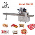 BG-250 2.4 kw Power and New Condition horizontal flowpack packaging machine pric 1