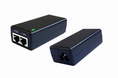 IEEE 802.3af Compliant Single Port Gigabit PoE Injector