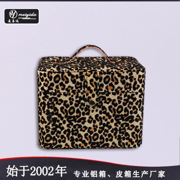 时尚pu化妆箱大容量手提箱便携旅行收纳箱厂家定制 5