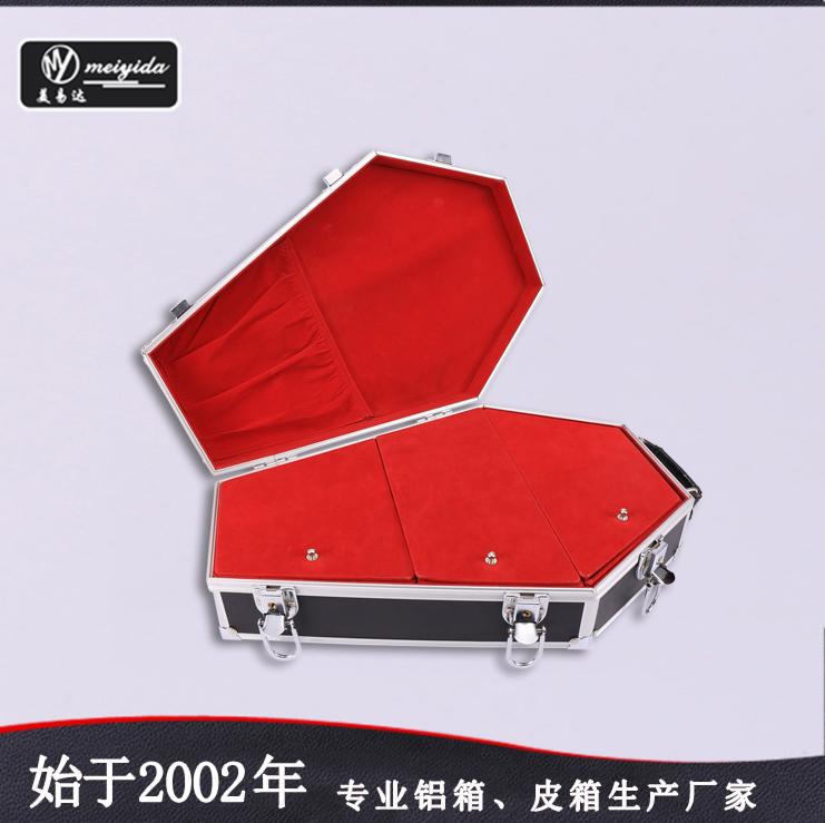 美易达新款铝合金手提式化妆箱彩妆箱厂家定制 2
