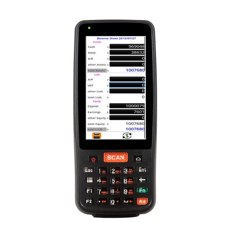 Long standby handheld mobile 4G android laser barcode scanner terminal for logis