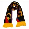 factory direct price customized acrylic fibers soccer sport football fans scarf 3