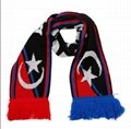 factory direct price customized acrylic fibers soccer sport football fans scarf 4