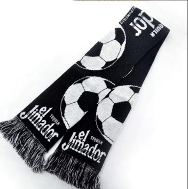 factory direct price customized acrylic fibers soccer sport football fans scarf 5