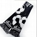 factory direct price customized acrylic fibers soccer sport football fans scarf 5