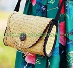 straw handbag from vietnam