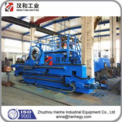 Induction heating pipe bending machine